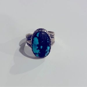 Natural Turquoise Howlite Ring (Men’s)